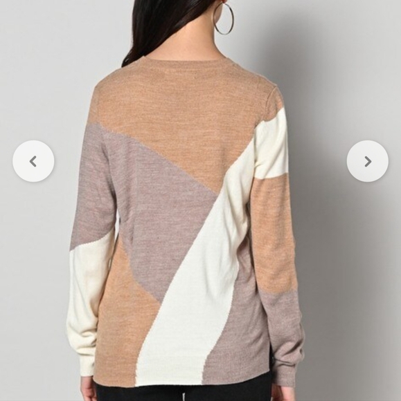 M&S Marks and Spencer Colorblock Sweater 18 - Picture 3 of 8